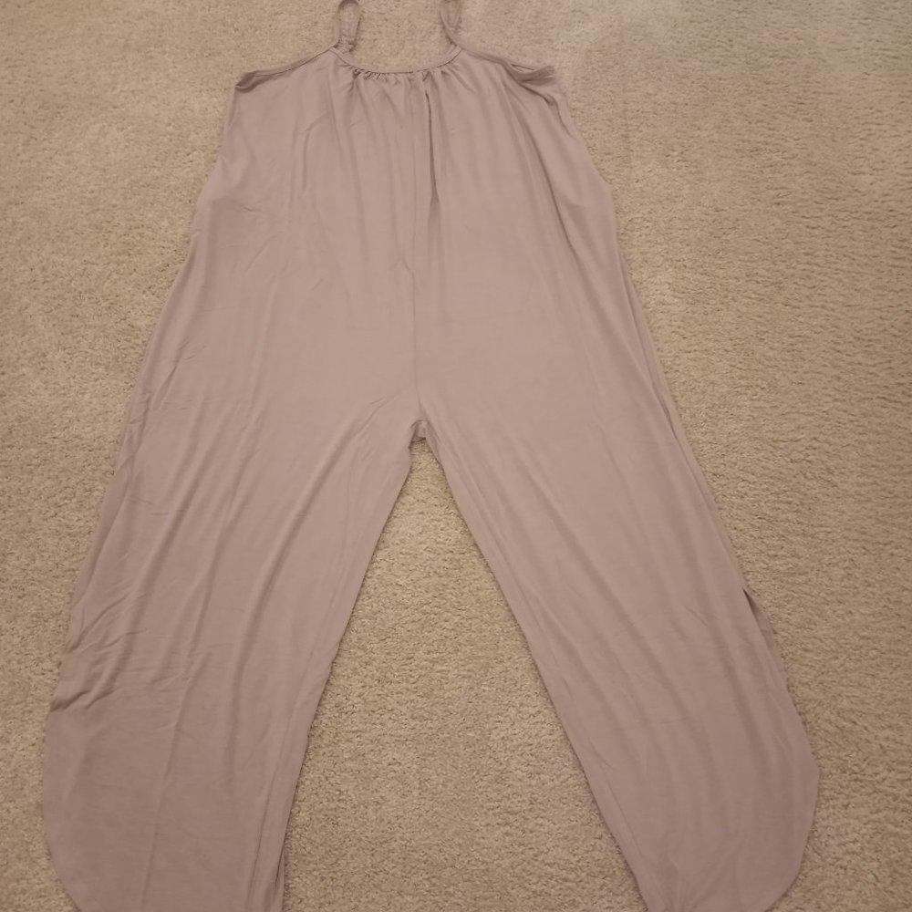 JUMPSUIT SLEEVELESS JUMPSUIT WITH POCKETS - ASH MOCHA 2X - Picture 7 of 7